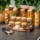 4Home Skleněná dóza na potraviny s víkem Bamboo, 170 ml, 170 ml - thumb (2)
