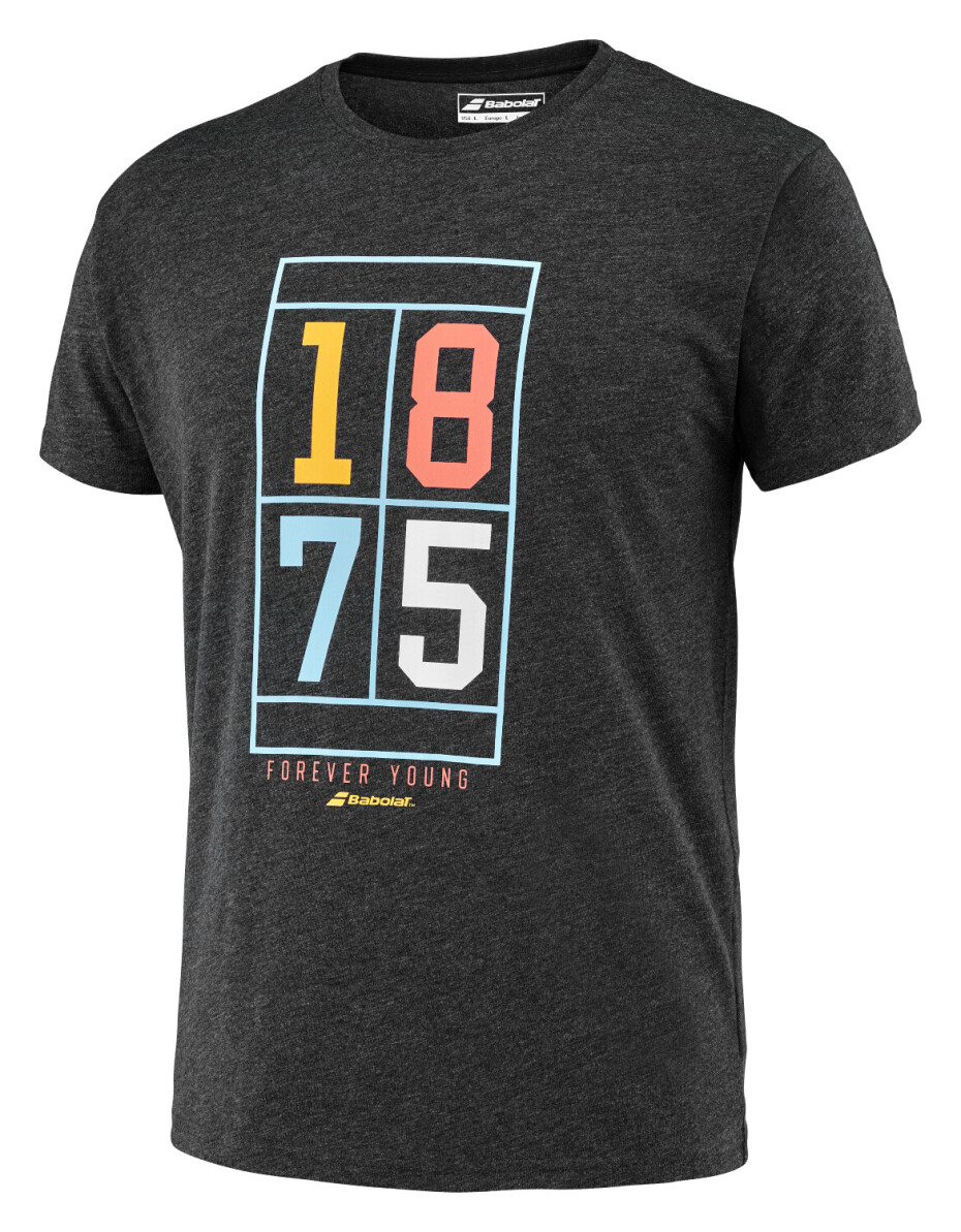 Pánské tričko Babolat  Exercise Vintage Tee Men Black Heather M - main (2)