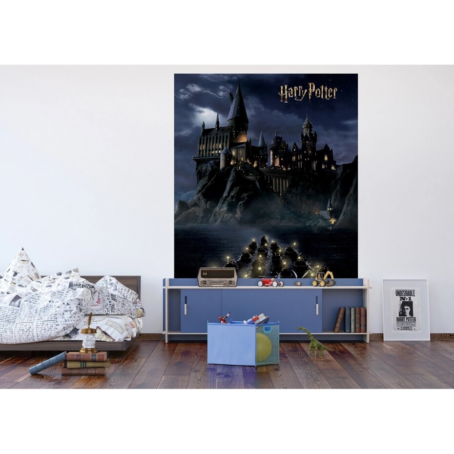 Dětská fototapeta Harry Potter Hogwarts Night 182 x 252 cm, 4 díly - main (1)