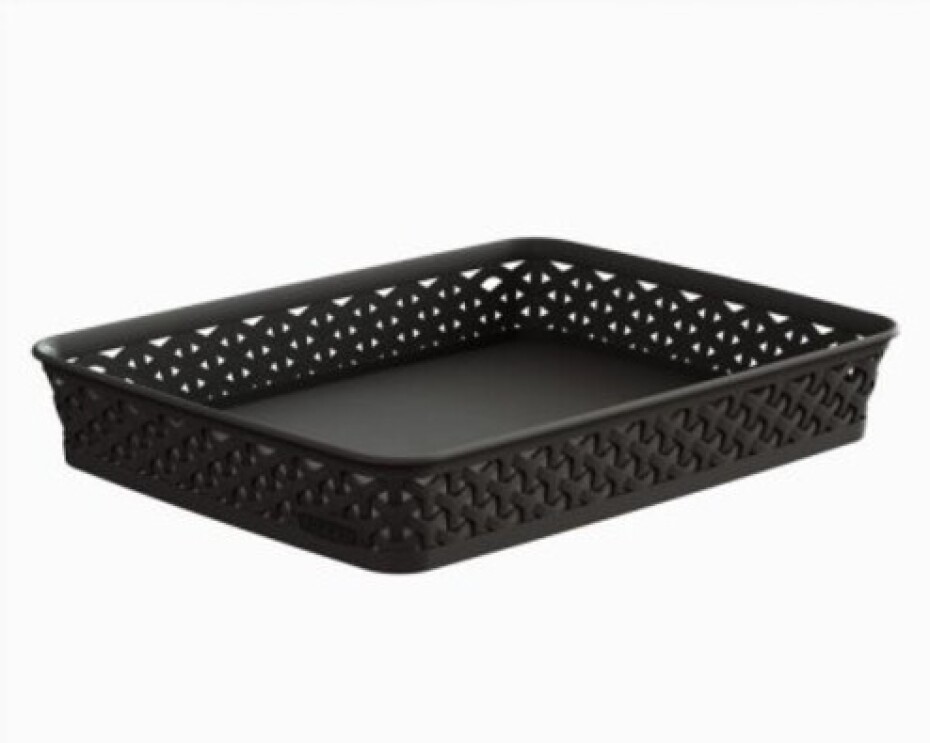Košíček RATTAN 'Y' STYLE -A4 tm. hnědý, Curver - main (0)
