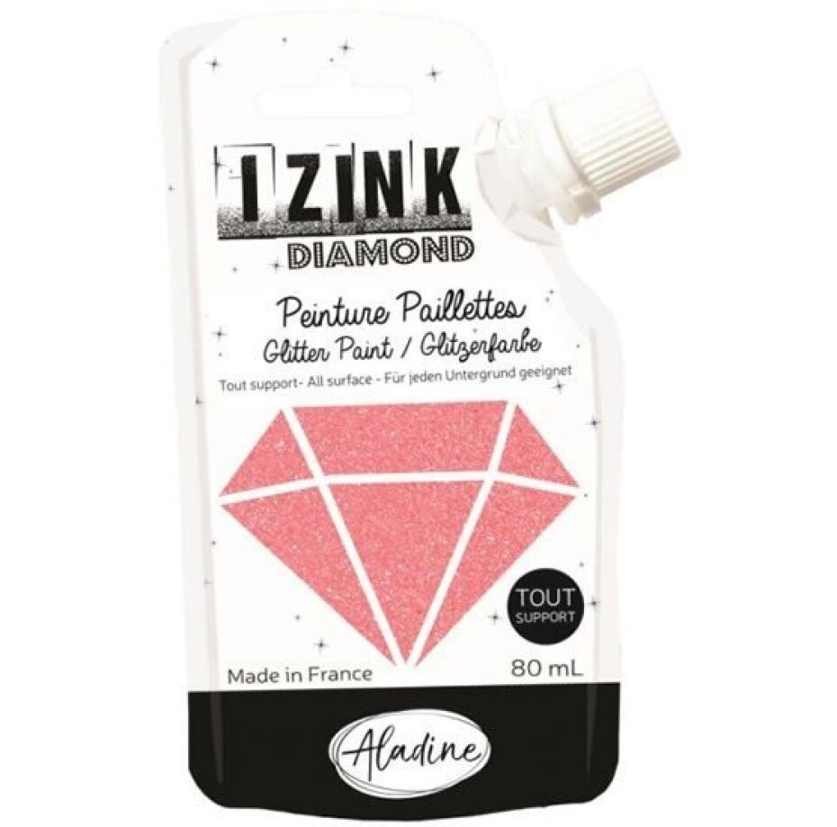 Diamantová barva IZINK Diamond - korálová, 80 ml - main (0)