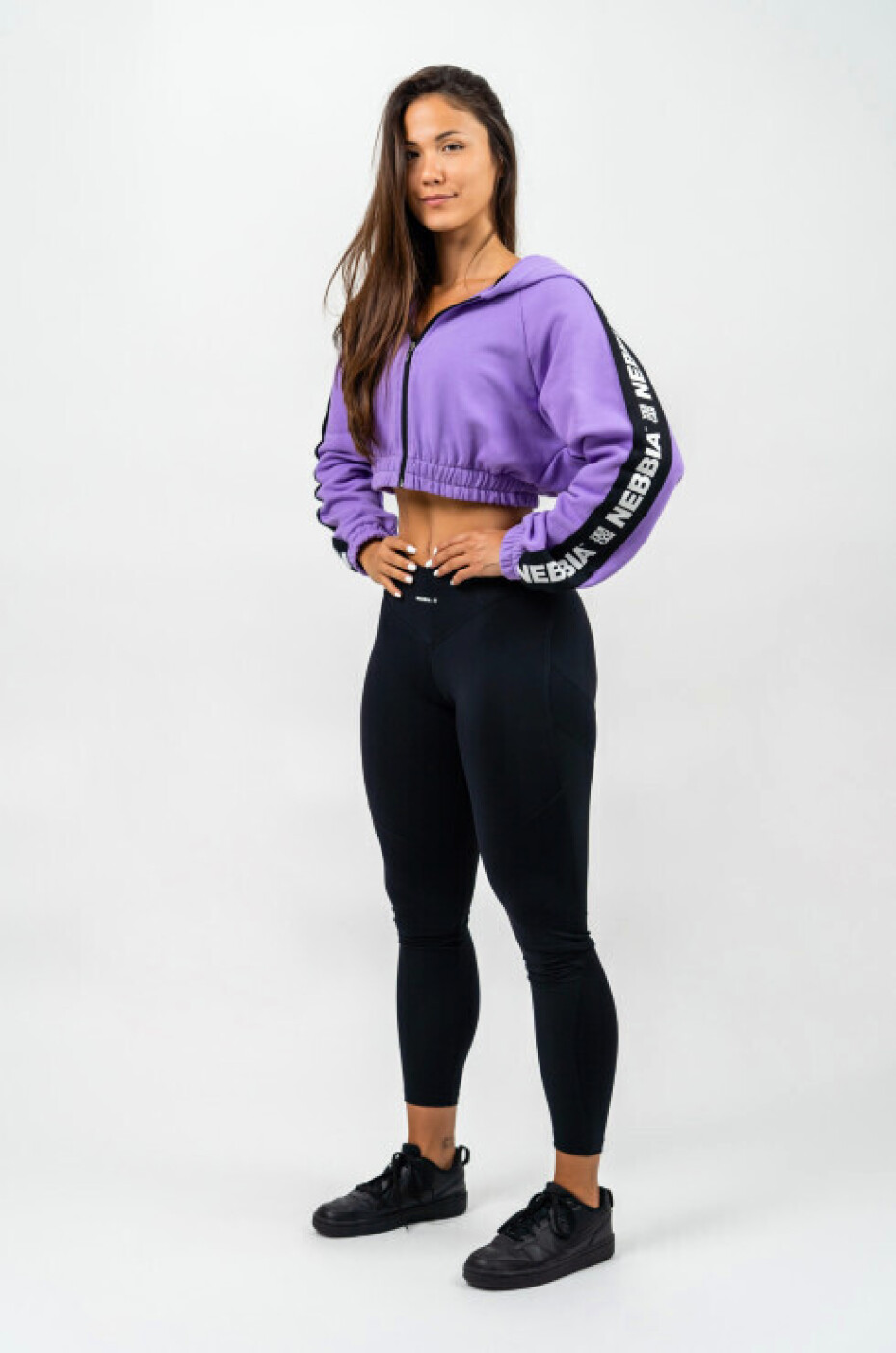 Dámské legíny Nebbia GLUTE PUMP High Waisted Shaping Leggings black M - main (4)