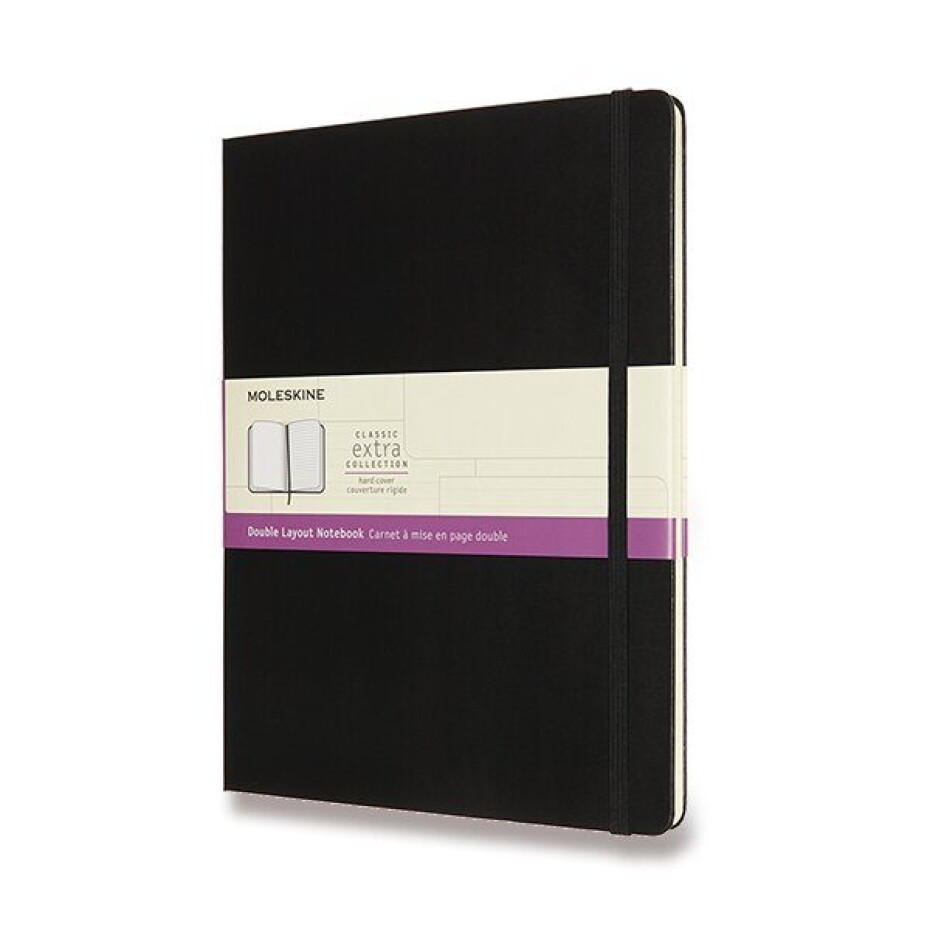 Zápisník Moleskine ČERNÝ - tvrdé desky - XL, čistý-linkovaný 1331/1119001 - main (0)
