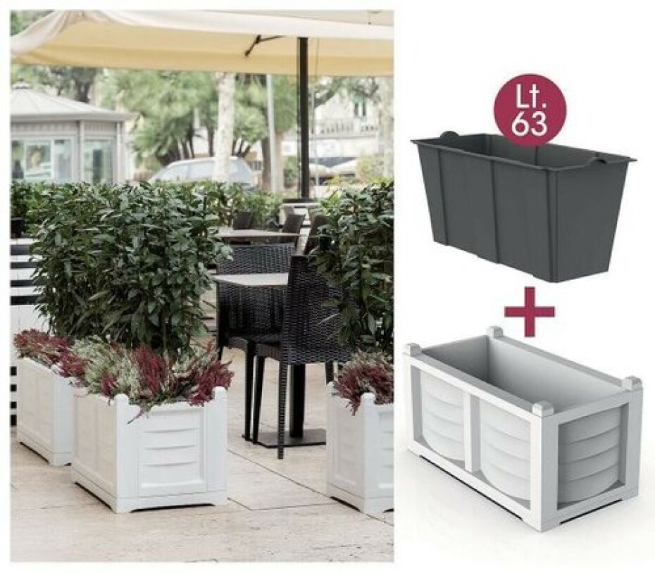 Bama Velkoobjemový truhlík s výsevnou nádobou Arredo cappuccino, 79 x 35 x 37 cm - main (1)