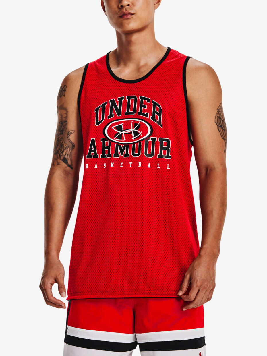 Pánské tílko Under Armour  Baseline Reversible Jsy-RED S - main (0)