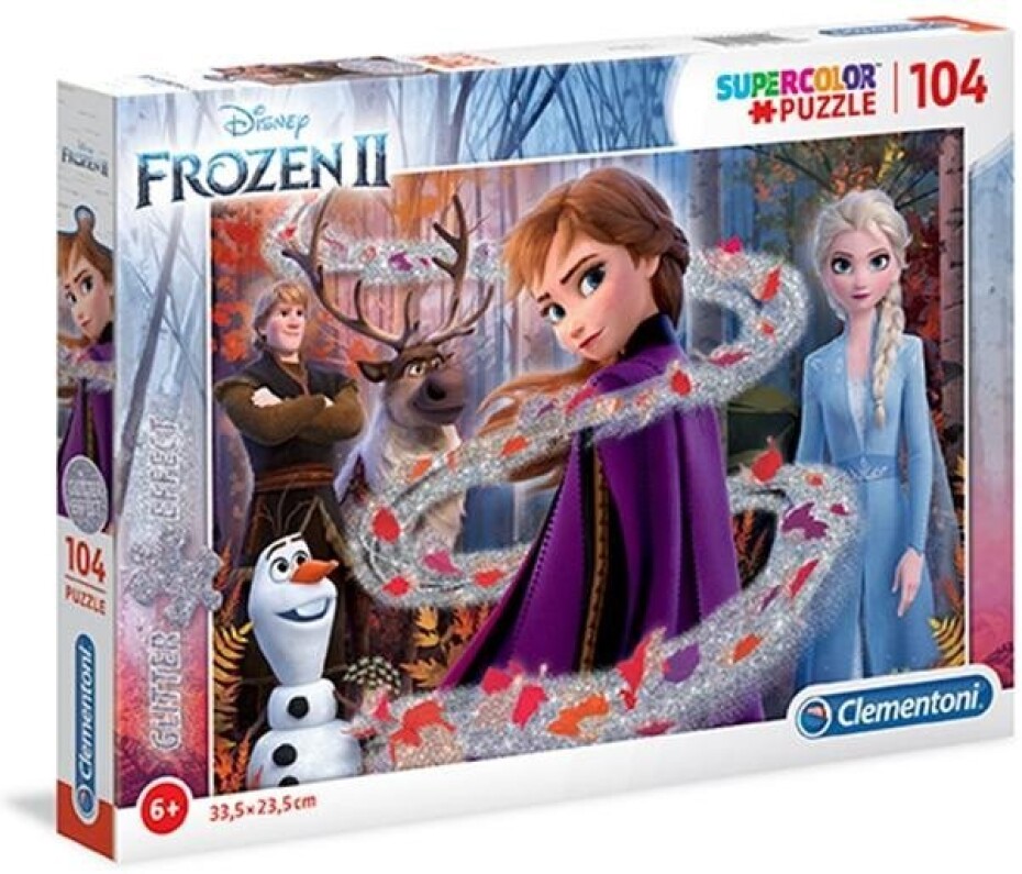 Clementoni Puzzle Supercolor Glitter - Ledové království 2 ( 104 dílků ) - Clementoni - main (0)