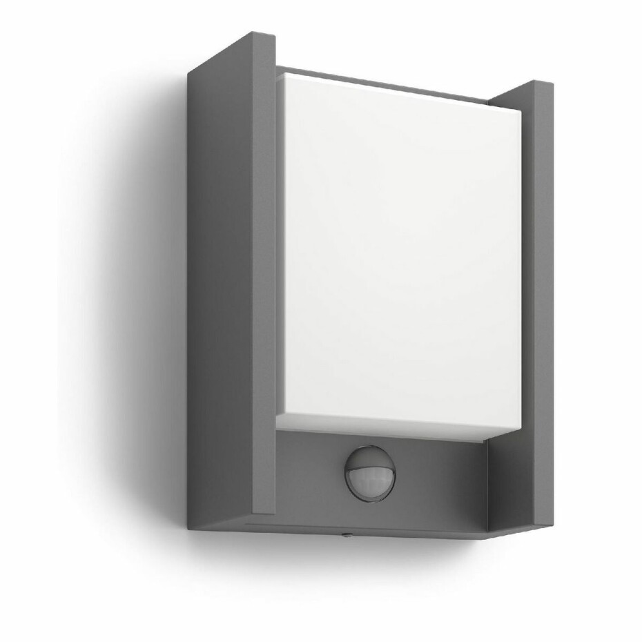 Philips Arbour UltraEfficient venkovní nástěnné svítidlo se senzorem LED 3,8W 2700K, antracitová - main (0)