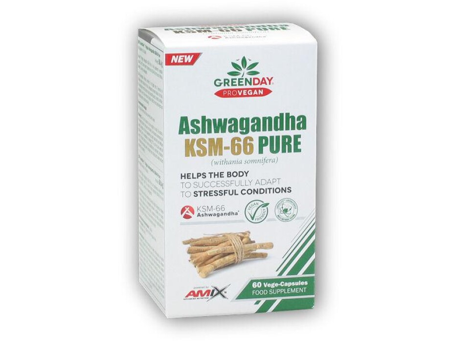 Amix GreenDay ProVEGAN Ashwagandha KSM-66 Pure 60Vcaps - main (0)