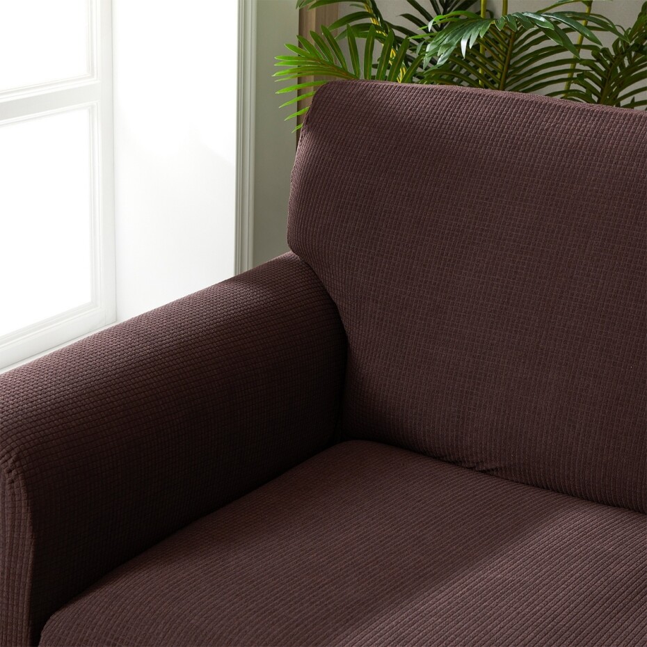 4Home Napínací potah na sedačku Magic clean tmavě hnědá, 190 - 230 cm - main (2)