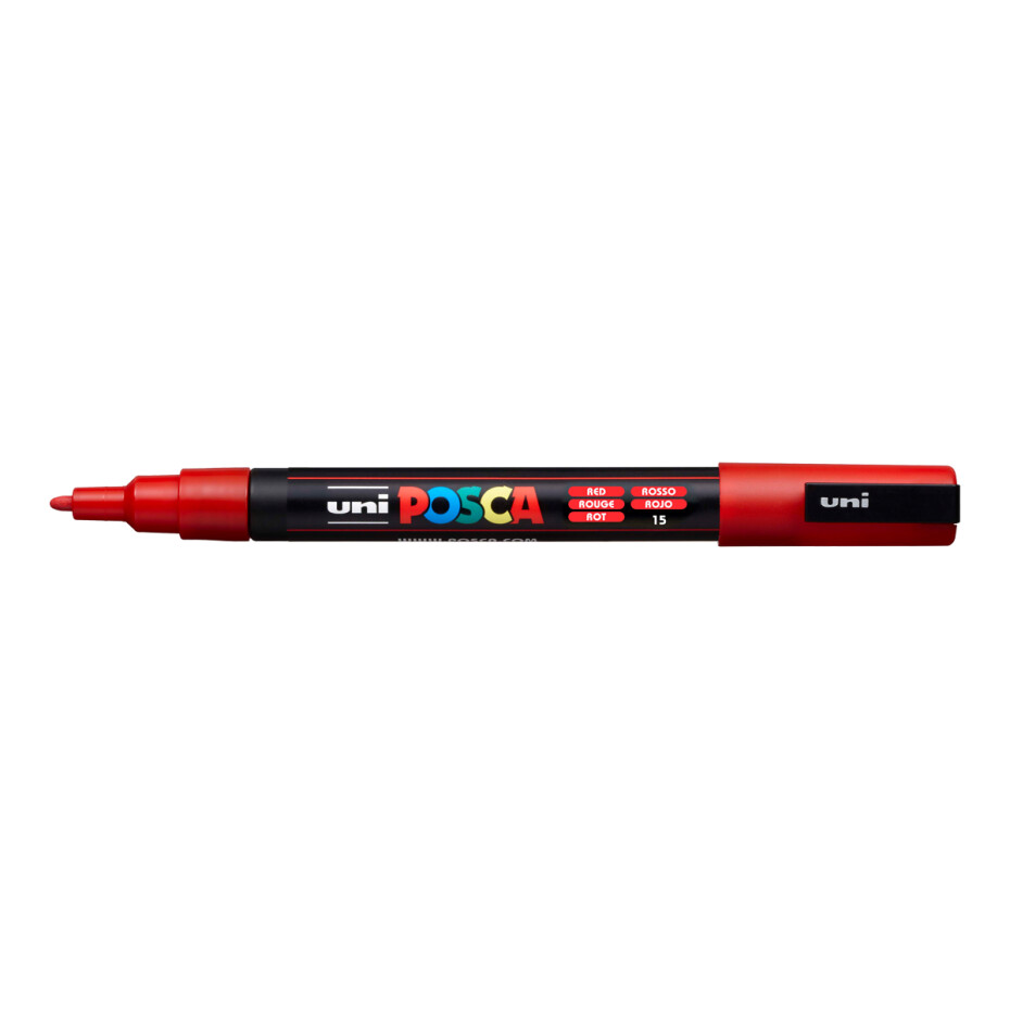 Posca popisovač PC-3M, 0,9 - 1,3 mm, červená (15) - main (0)