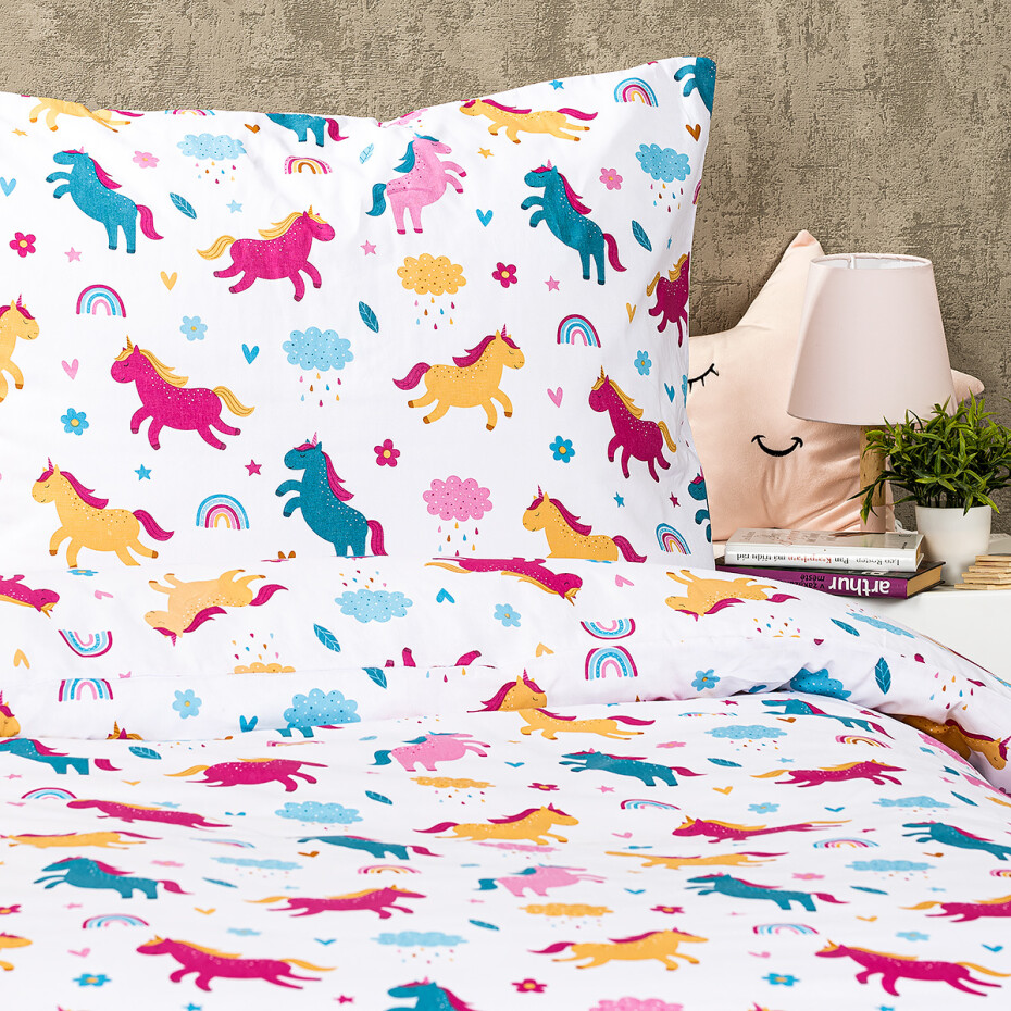 4Home Dětské bavlněné povlečení Unicorn , 140 x 200 cm, 70 x 90 cm - main (1)