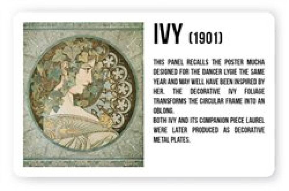 Magnet Alfons Mucha - Ivy - main (0)