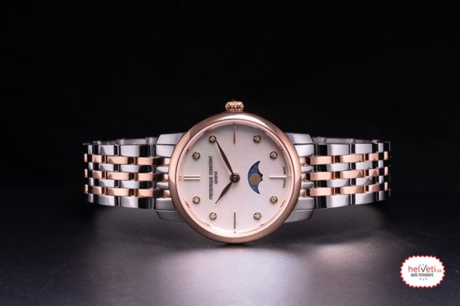 Frederique Constant Slimline Ladies Moonphase Quartz FC-206MPWD1S2B - main (1)