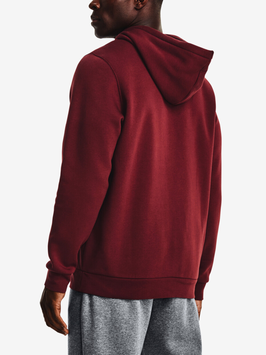 Pánská mikina Under Armour  Essential Fleece Hoodie-RED L - main (5)