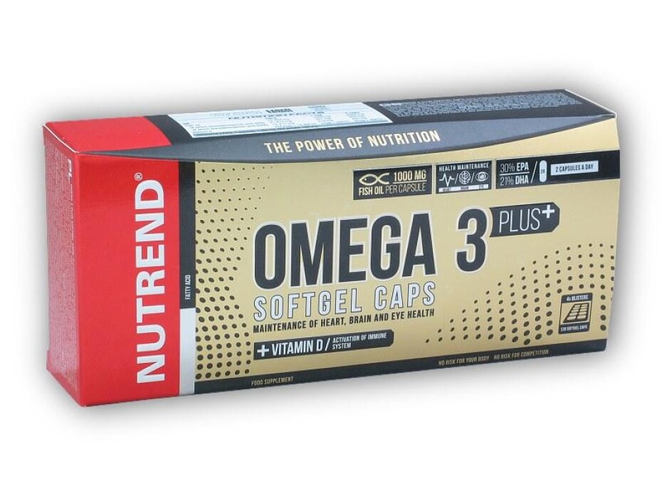 Nutrend Omega 3 Plus Compressed Caps 120 kapslí - main (0)