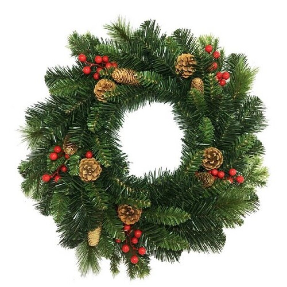 Vánoční věnec Savona zelená, pr. 50 cm - main (0)