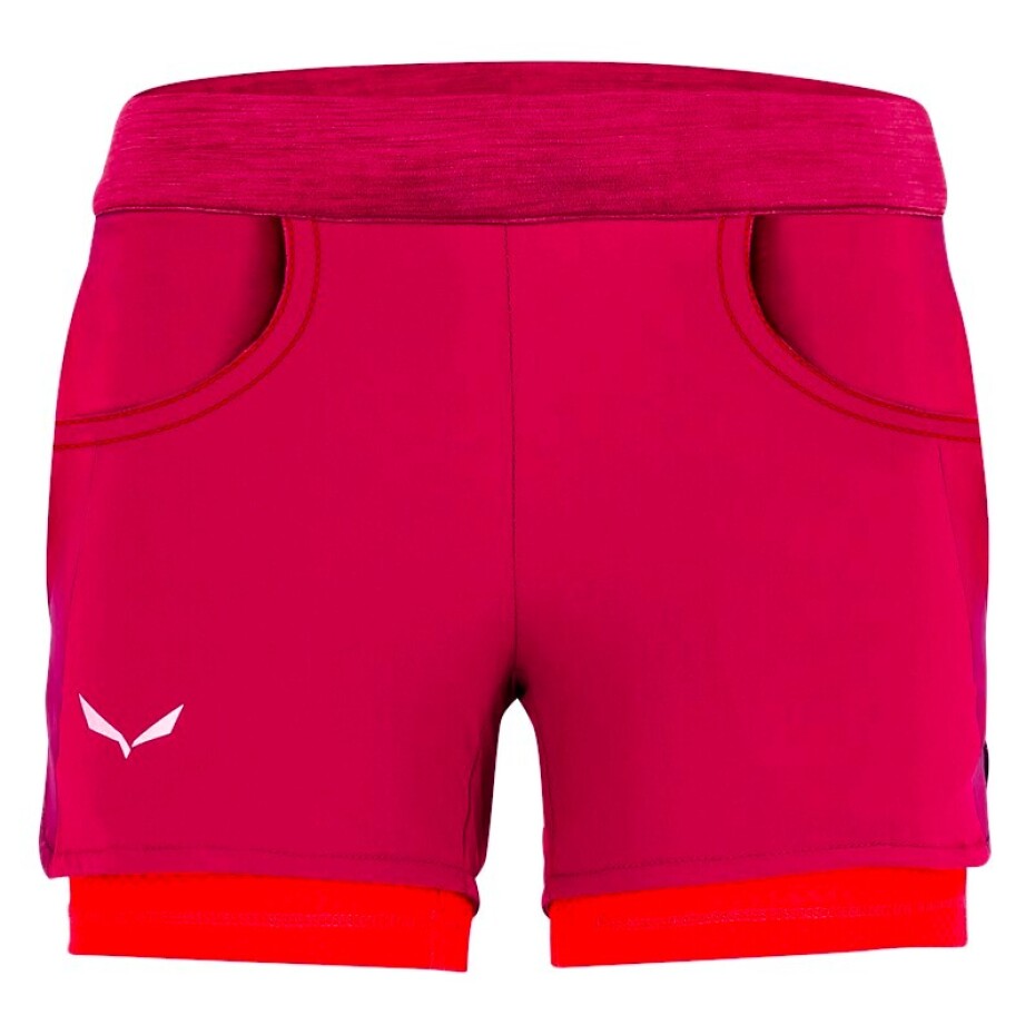 Dětské šortky Salewa  Agner DST G Rose Red 104 cm - main (0)
