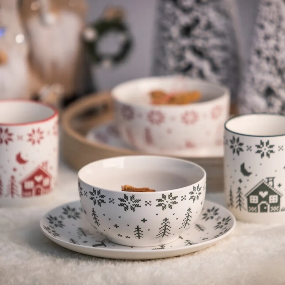Altom Porcelánová miska Grenlandia 13 cm, 600 ml, zelená - main (3)