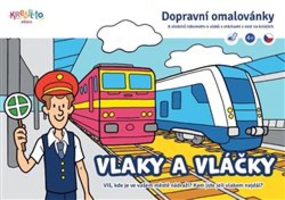Vlaky a vláčky - Dopravní omalovánky - main (0)