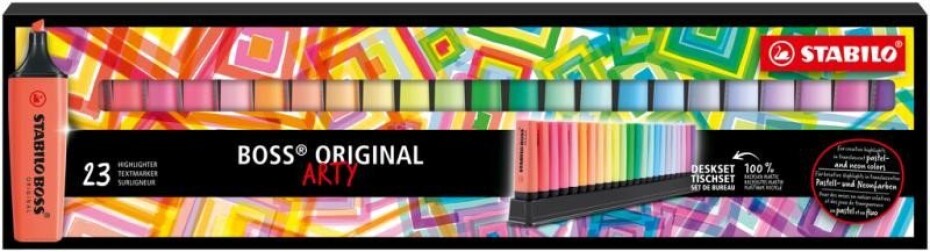 Zvýrazňovač STABILO BOSS ORIGINAL ARTY line - sada 23 barev - main (0)