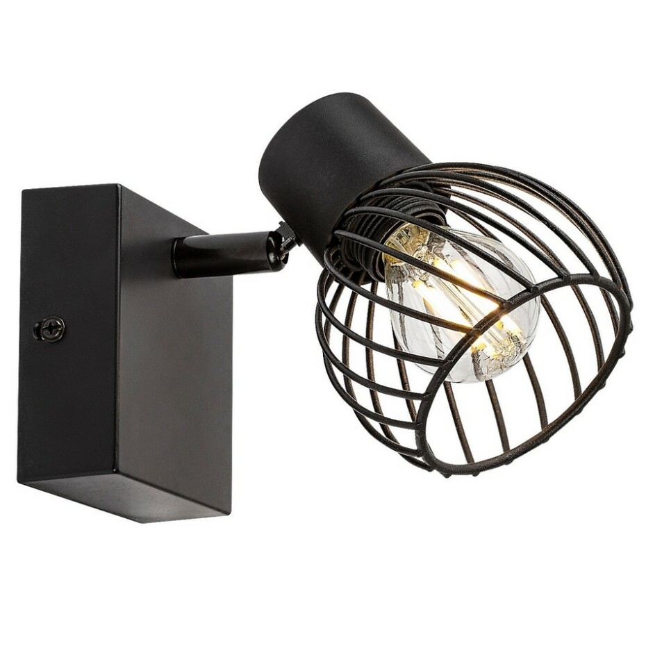 Rabalux 73001 nástěnné bodové svítidlo Aberama, černá - main (2)