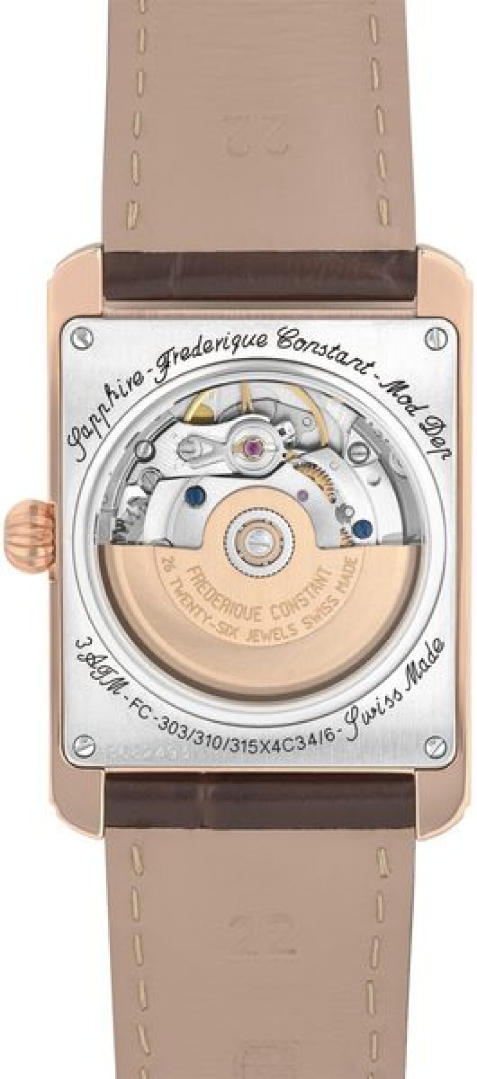 Frederique Constant Classics Carrée Automatic FC-303V4C4 - main (2)