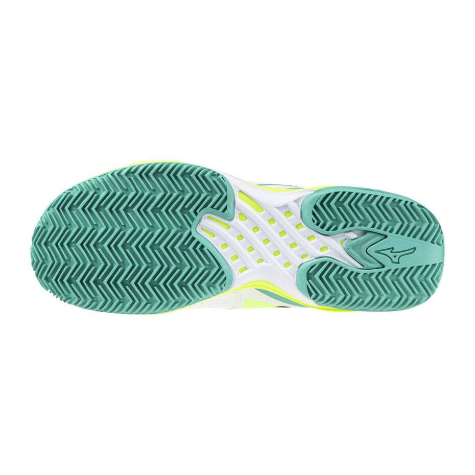 Dámská tenisová obuv Mizuno Wave Exceed Tour 6 CC White/Black/Mizuno Neo Lime  EUR 38,5 - main (1)