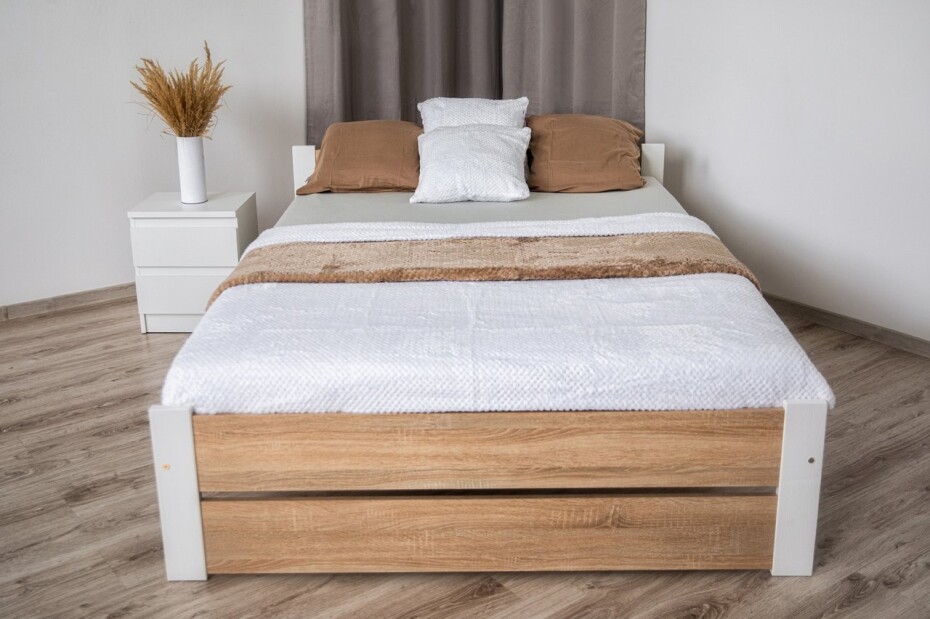 Elvisia Postel LEA s roštem | 90 x 200 cm Barva: Šedá - main (2)