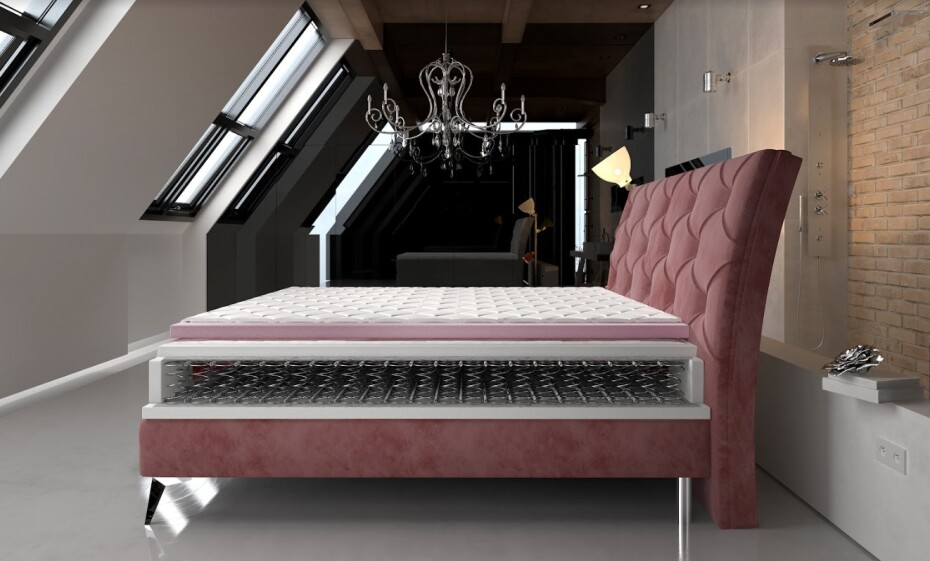 Artelta Manželská postel ADEL Boxspring | 160 x 200 cm barevné provedení: Omega 91 - main (12)