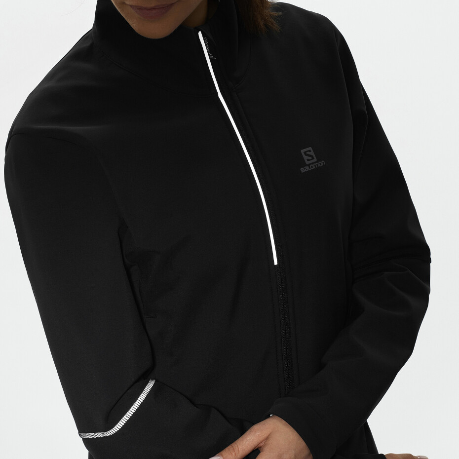 Dámská bunda Salomon  Agile Softshell Jacket Black XS - main (2)