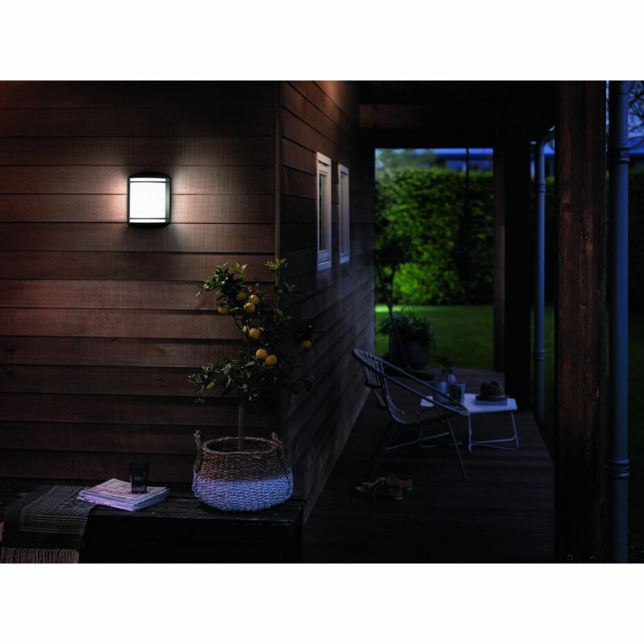 Philips 17320/30/P3 Antelope Venkovní nástěnné LED svítidlo 28 cm, černá - main (3)