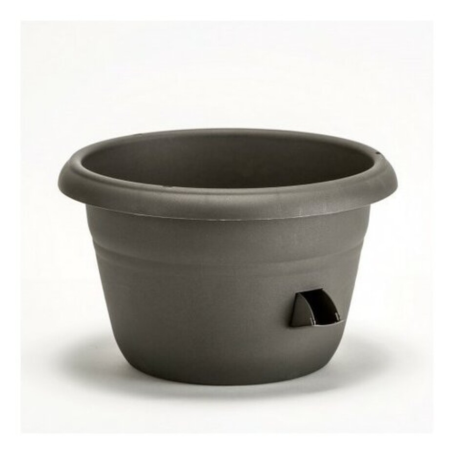 Samozavlažovací žardina Siesta, antracit, Plastia 25 cm, 25 cm - main (0)
