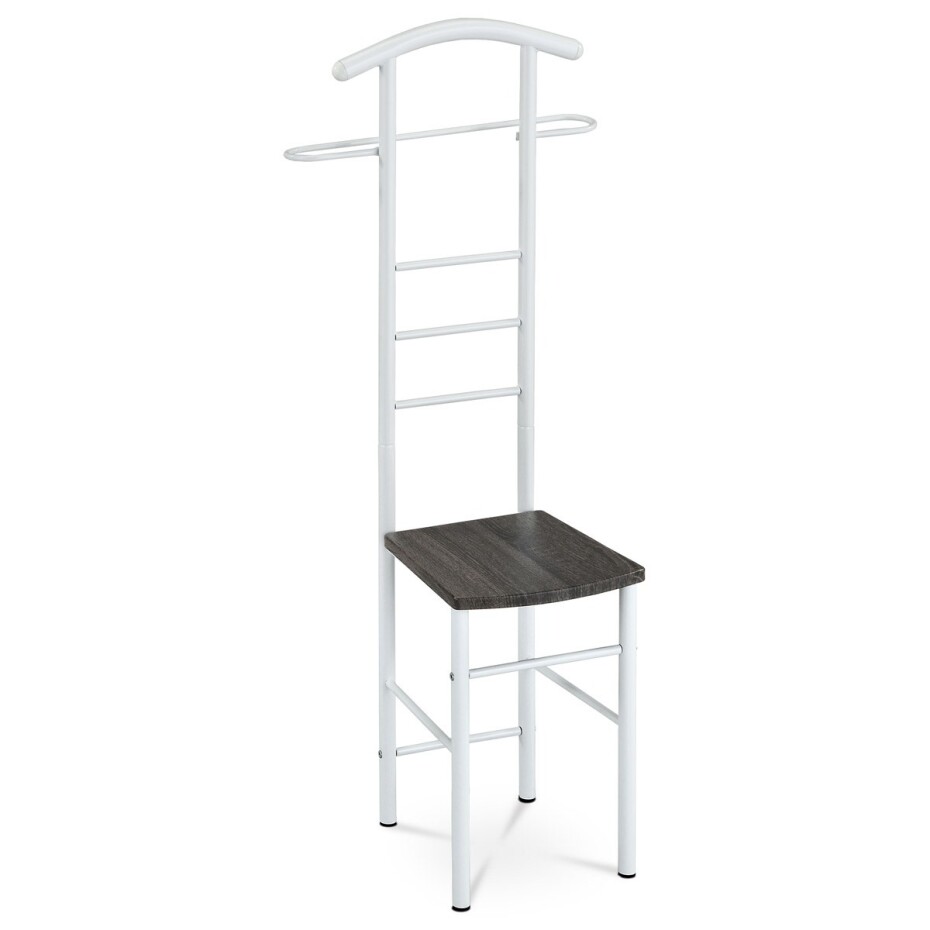 Němý sluha 81870 WT bílý lak/černý dub, 119 cm - main (0)