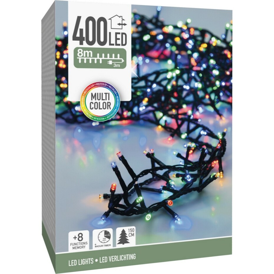 Světelný vánoční řetěz Twinkle barevná, 400 LED - main (1)