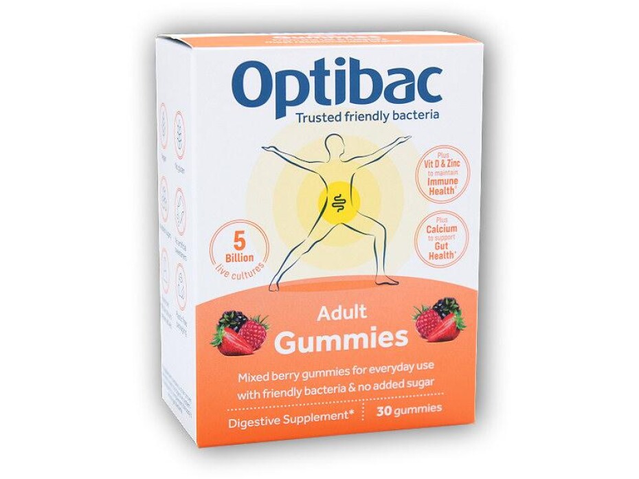 Optibac Želé s probiotiky pro dospělé 30 gummies 99g - main (0)