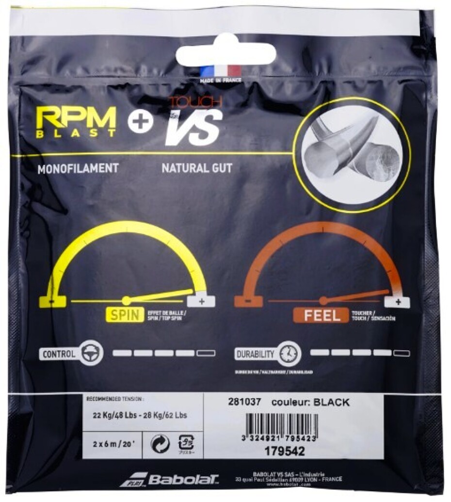 Tenisový výplet Babolat  RPM Blast 125 + RPM Soft 130 - main (1)
