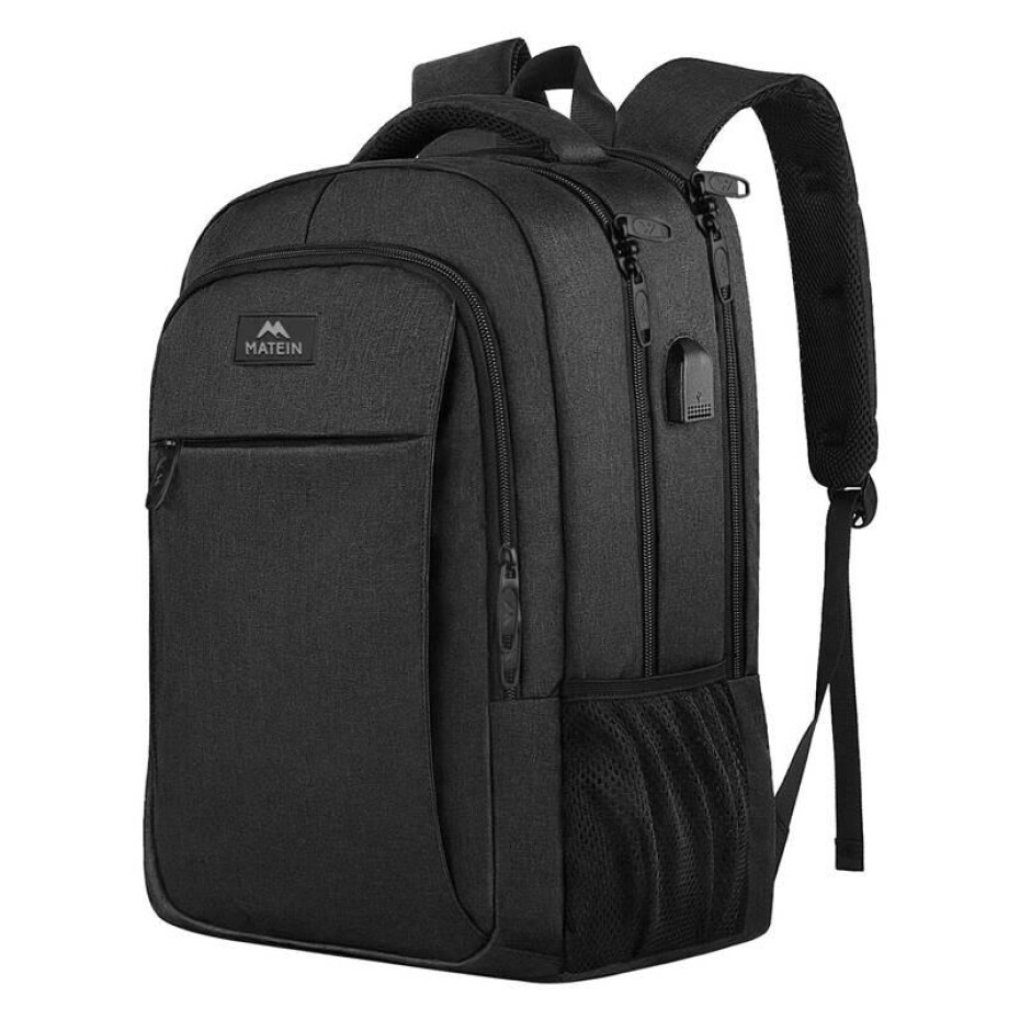 Matein 1007 Black USB 15,6' cestovní batoh na notebook - main (0)