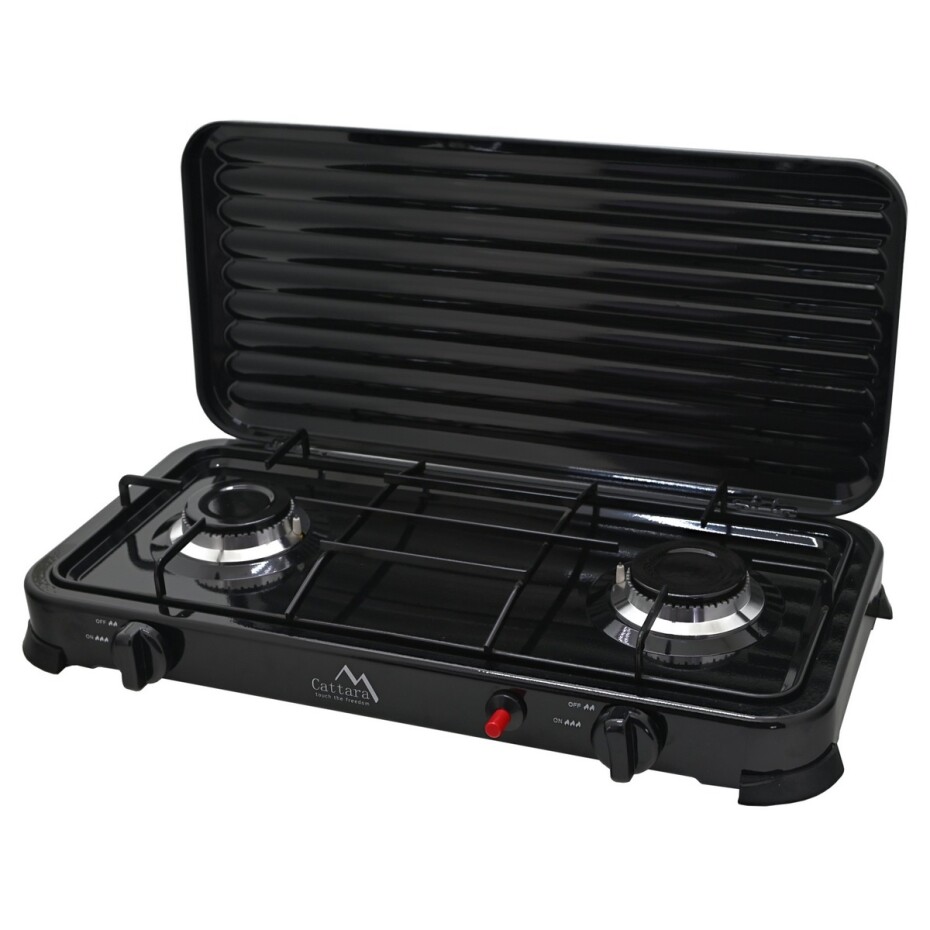 Cattara 13596 Plynový vařič Traveler Family Duo, 58 x 28 x 5,4 cm - main (0)