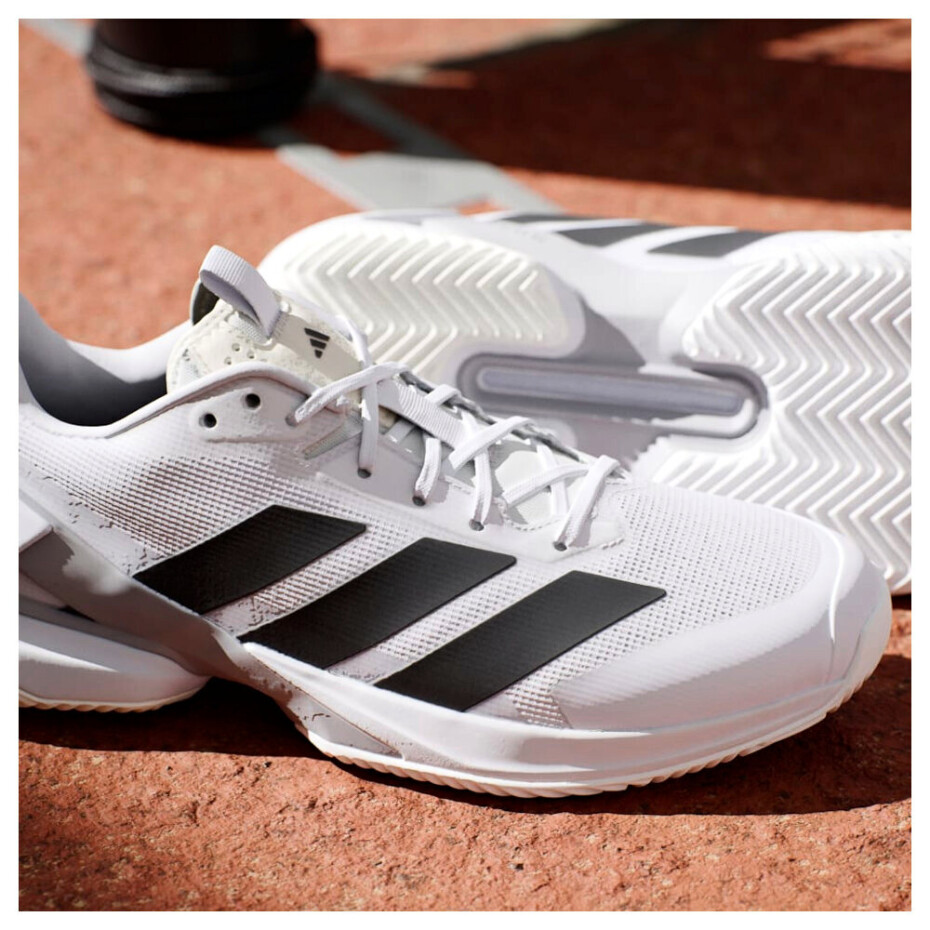 Pánská tenisová obuv adidas Adizero Ubersonic 5 White/Core Black  EUR 45 1/3 - main (2)