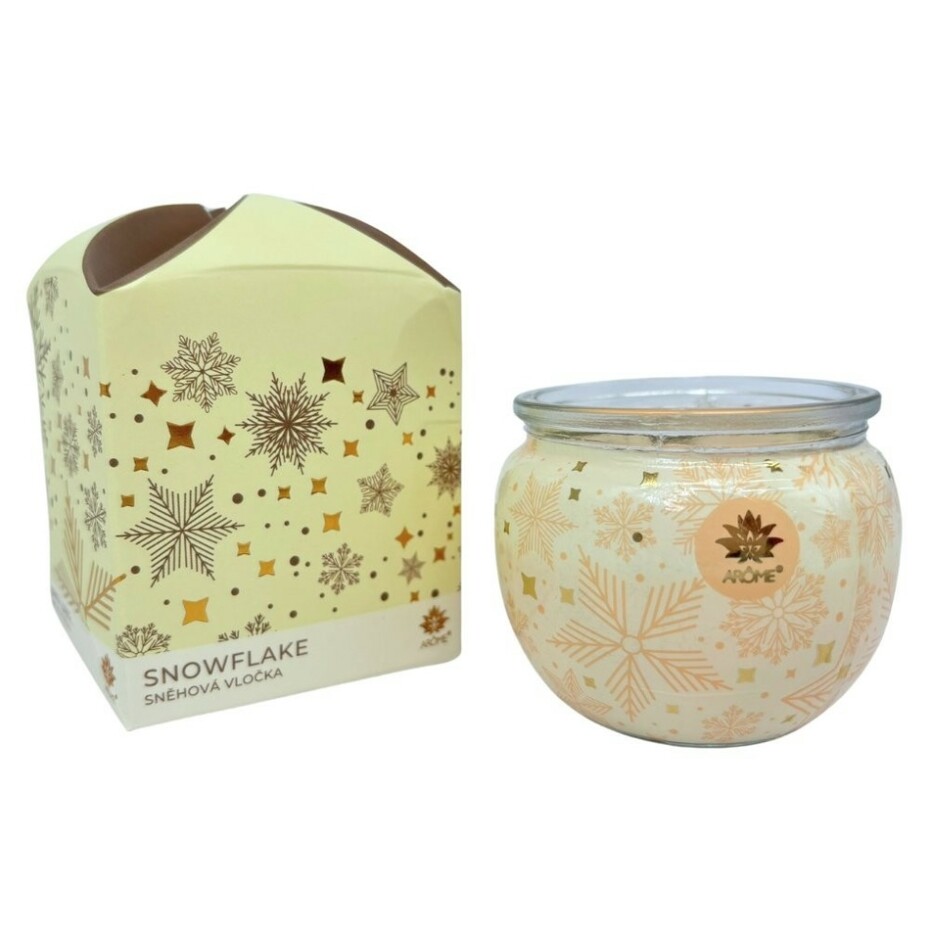 Arome Svíčka ve skle a flower boxu, Snowflake, 90 g - main (0)