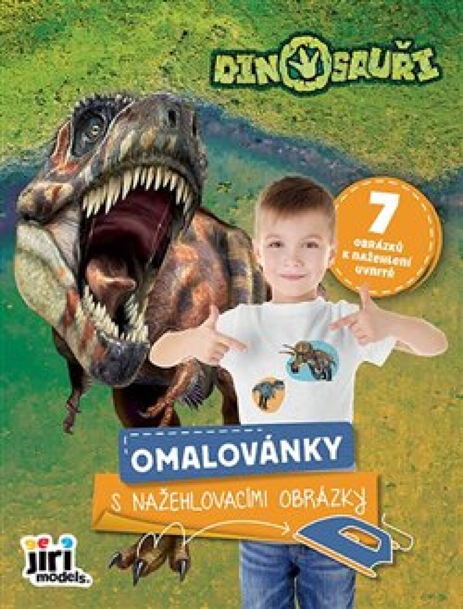 Omalovánky s nažehlovacími obrázky Dinosauři - main (0)