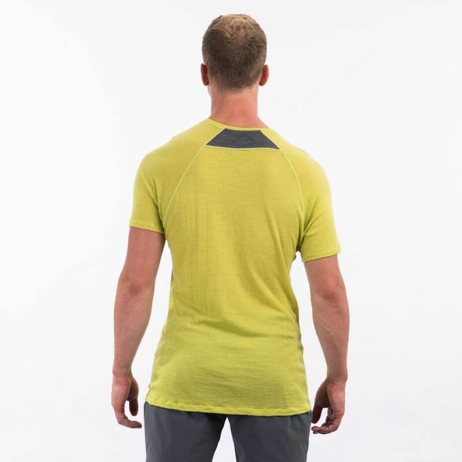 Pánské tričko Bergans  Floyen Wool Tee Green XL - main (4)