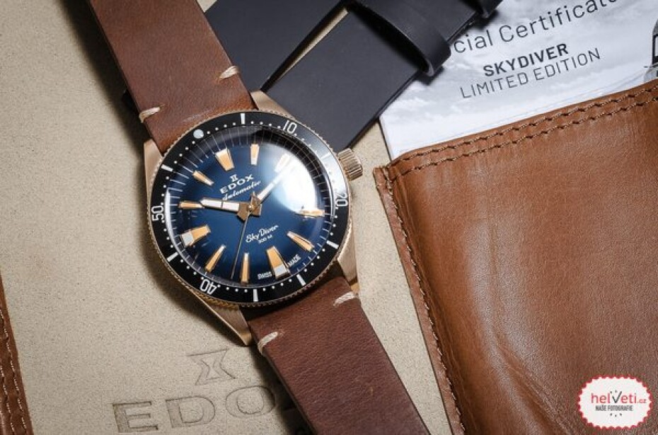 EDOX Skydiver Date Automatic 80126-BRN-BUIDR Limited Edition - main (12)