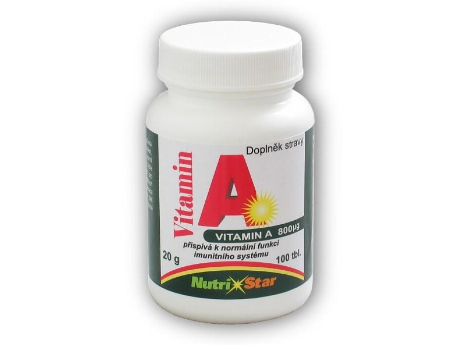 Nutristar Vitamín A 800mg 100 tablet - main (0)