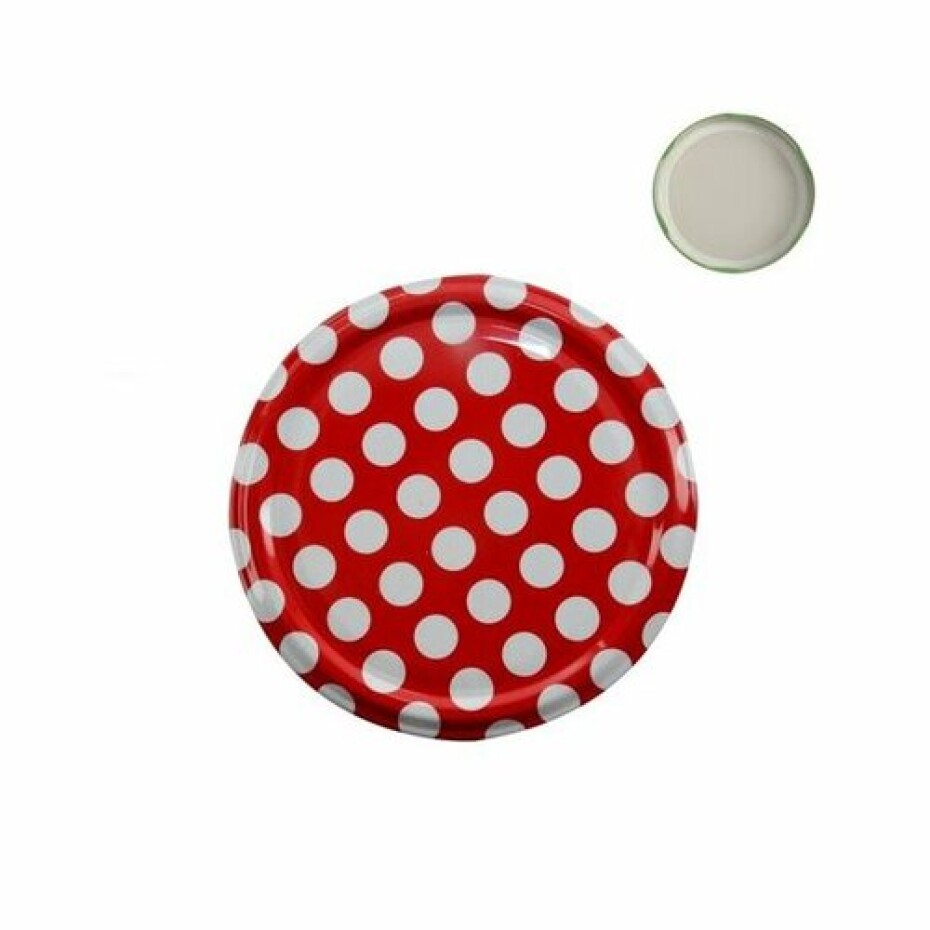Víčko kov ECO 66 Orion 151356 Sada kovových víček se závitem Puntíky, pr. 6,6 cm, 10 ks - main (0)