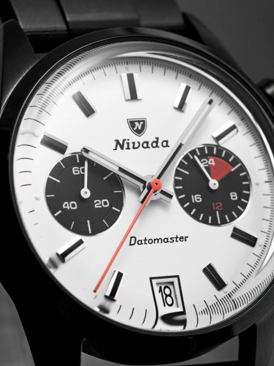 Nivada Grenchen Datomaster Black - Black Racing Leather - main (12)