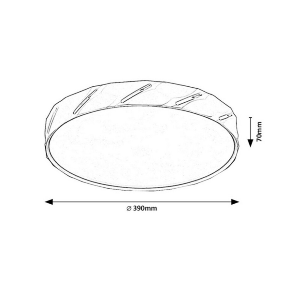 Rabalux 71120 stropní LED svítidlo Nessira, 25 W, černá - main (3)