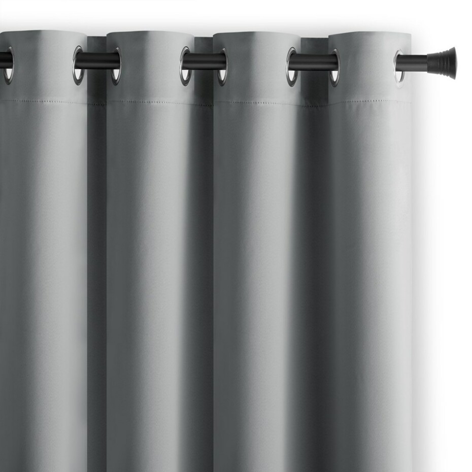 AmeliaHome Závěs Blackout EYELETS stříbrná, 140 x 245 cm - main (1)
