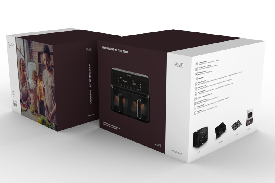 Lauben Horkovzdušná fritéza Lauben DualZone Air Fryer 8000BC - main (8)