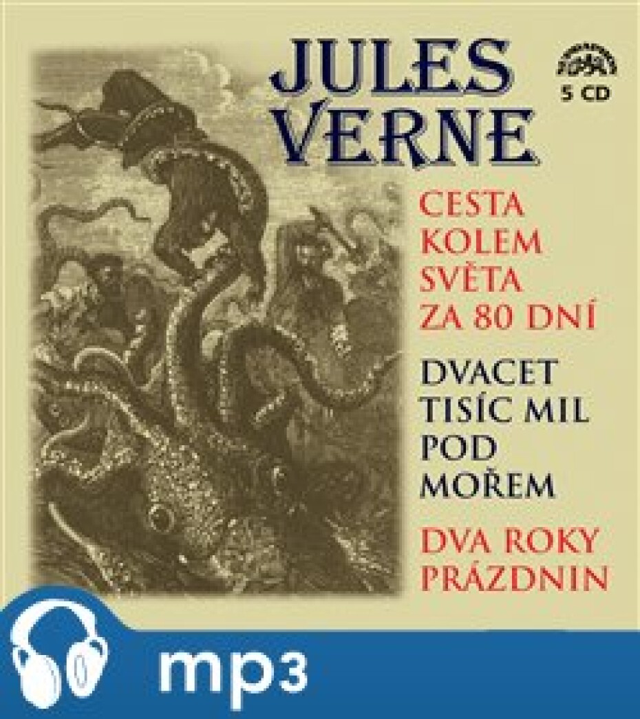 Cesta kolem světa za 80 dní, Dvacet tisíc mil pod mořem, mp3 - Jules Verne - main (0)